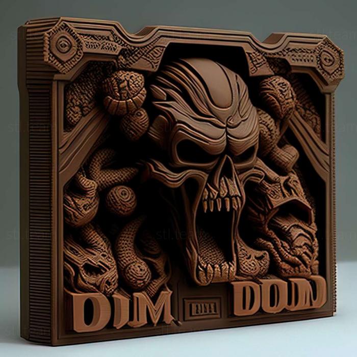 3D model Doom 2 Hell on Earth game (STL)